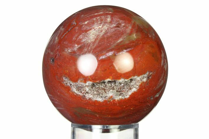 Colorful Petrified Wood (Araucaria) Sphere - Madagascar #317313